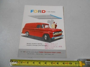 RARE 1957 FORD TRUCK F-100 PANEL DEALER SALES BROCHURE PAMPHLET CATALOG PICKUP - Picture 1 of 7
