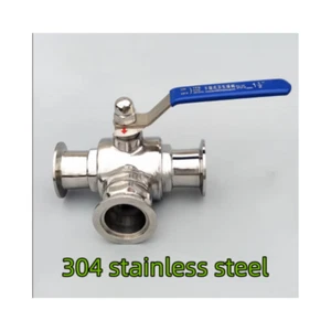 KF16KF25KF40KF50 vacío tres vías válvula de bola vacío tres vías en forma de T válvula de bola - Imagen 1 de 4