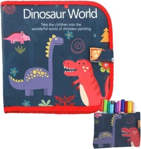 Kids Magic Drawing Painting Book Children DIY Coloring Board With Water Chalk - Picture 1 of 14