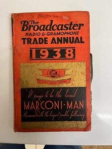 BROADCASTER RADIO & GRAMOPHONE TRADE ANNUAL 1938 RARE VINTAGE - Picture 1 of 1