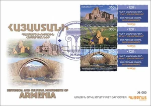 Armenia 2020 FDC Historical Cultural Monuments Bridge Monastery Mi 1165-67  - Picture 1 of 1