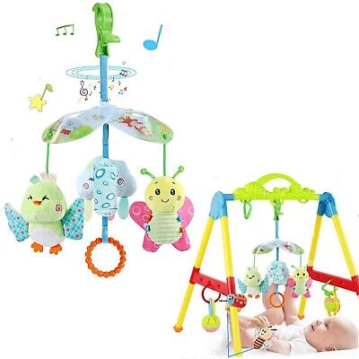 Baby Car Seat Toys Clip On Stroller Toy With Birds And Bees Hanging Rattle NEW • 26.25$