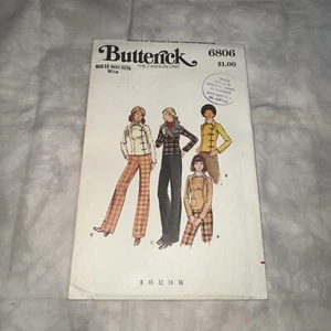 Vintage c.1970s BUTTERICK pattern 6806 sz 10 - Bust 32.5"/83cm - UNUSED FF - Bild 1 von 4
