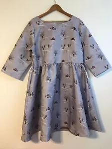 Lindy Bop Women’s Dress Retro 50s Rockabilly Style Size US 18 UK 22 Winter Scene - Picture 1 of 8