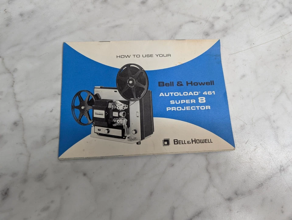 Bell & Howell Autoload 461 Super 8 Proyector Manual Original Guía Operadores Foto 1 de 4