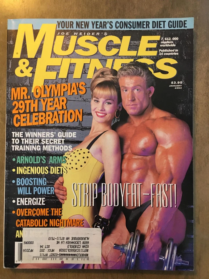 Muscle & Fitness Magazine January 1994 Dorian Yates Cover Vintage Bodybuilding - Image 1 of 1