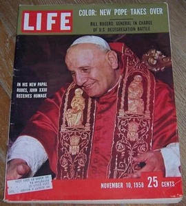 Life Magazine November 10, 1958 New Pope John XXIII Bill Rogers Cookbook Mine - Picture 1 of 1
