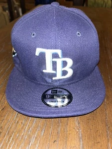 New Era 9fifty Tampa Bay Rays 20th Anniversary One Size SnapBack Hat Used - Picture 1 of 5