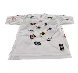 Camiseta Reebok NFL Para Hombres 2XL Blanca Todos los 32 Equipo Logo Fútbol Raiders Vaqueros Colts - Imagen 1 de 17