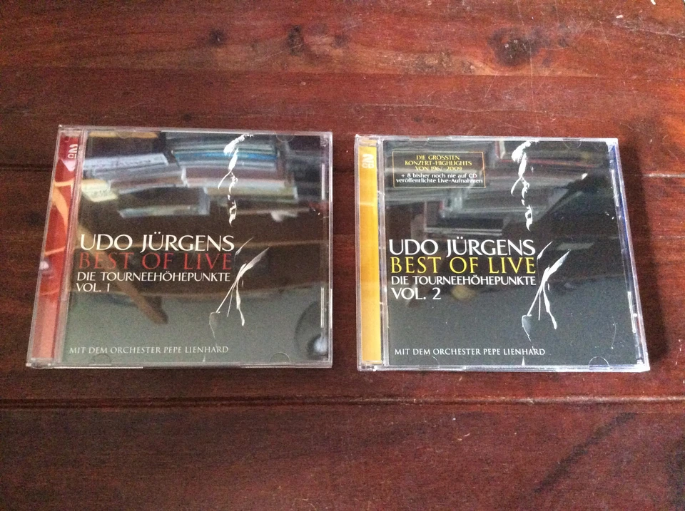 Udo Jürgens - Best of Live - Die Tourneehöhepunkte - Vol. 1 + 2 [4 CD ] - Bild 1 von 1