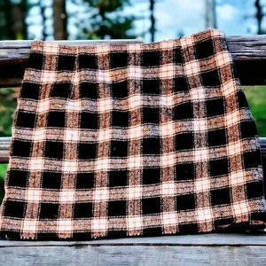 Plaid Mini Skirt Side Zip Lined Women's Size L Forever 21 Teen Work School Date - Picture 1 of 6