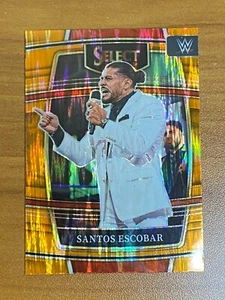 Panini Select WWE 2022 Orange Flash Prizm Parallel #76 Santos Escobar - Imagen 1 de 2
