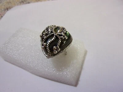 anello in argento con labradorite - Immagine 1 di 4