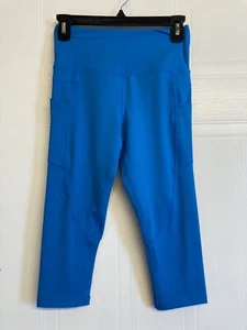 Legging corto Zyia azul real sauce claro N tiro alto talla 4 con bolsillos - Imagen 1 de 11