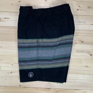Volcom Casual Shorts Size Medium Cotton Pull On Elastic Waist Comfort - Picture 1 of 12