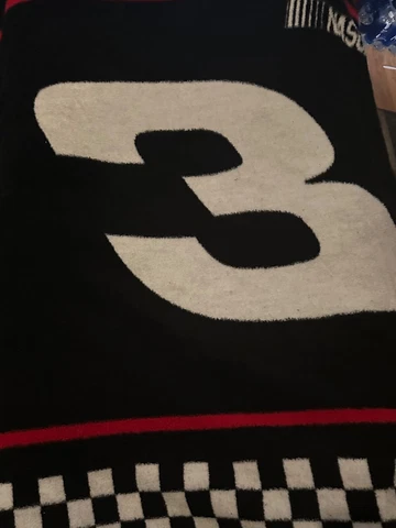 Vintage Dale Earnhardt #3 Biederlack Fleece Blanket, RCR reversible, gently used Cover