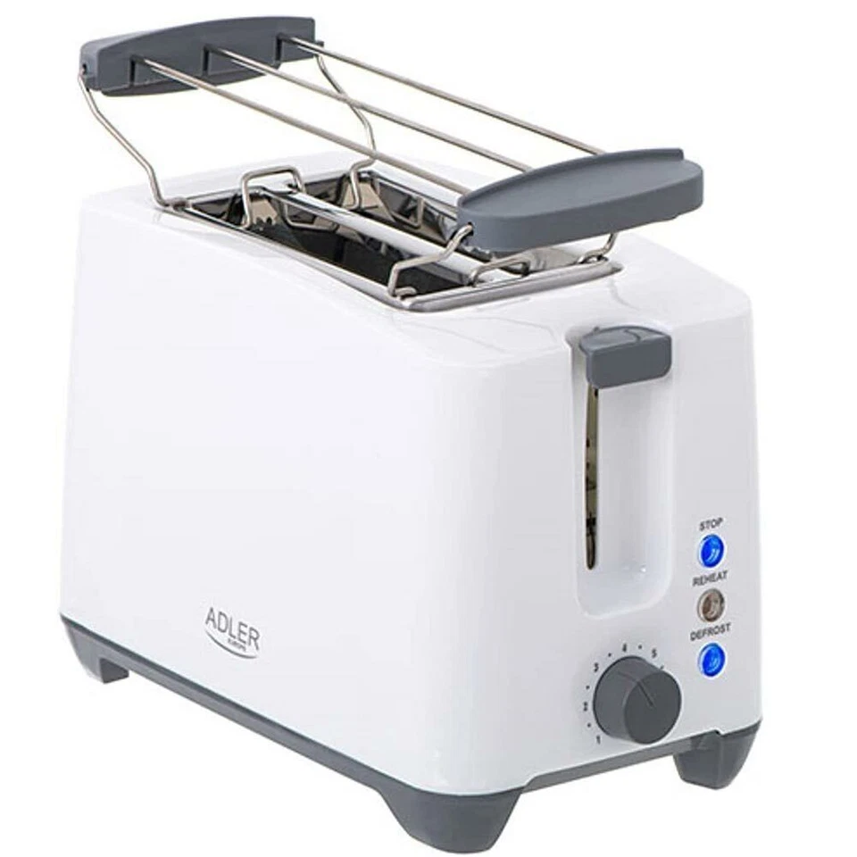 Adler AD 3216 1000W 2-Scheiben-Toaster - Weiß