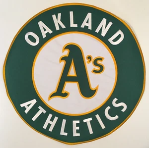 1993-2024 Oakland Athletics MLB béisbol enorme XL 14,75" PARCHE REDONDO CON EL LOGOTIPO DEL EQUIPO - Imagen 1 de 3