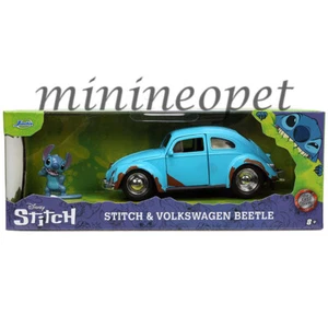 JADA DISNEY STITCH VOLKSWAGEN BEETLE 1/32 & STITCH FIGURE BLUE with DIRT 33251 - Picture 1 of 1