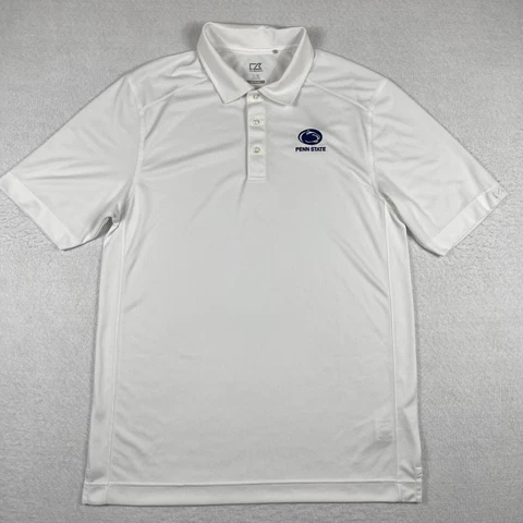 Penn State Polo Shirt Mens Large Tall White Nittany Lions PSU Football Golf NCAA Cover