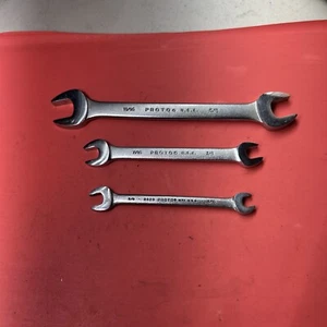 PROTO PROFESSIONAL TOOLS - Lot Of 3 Double Open End Wrenches (3020, 3021 & 3034) - Picture 1 of 4
