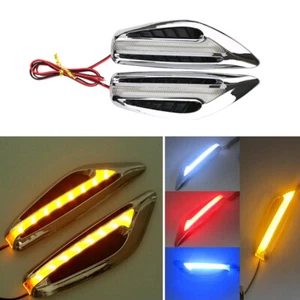 Luz LED de señalización lateral para guardabarros de dirección de coche 2 piezas luz de señal de giro universal - Imagen 1 de 15