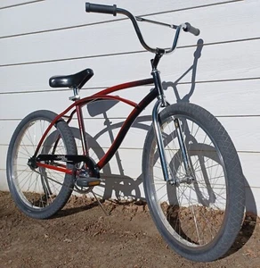 26" Cruiser Bicycle 18" Frame Restomod w/Custom Fade Paint and Aluminum Wheels - Picture 1 of 5