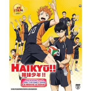 Haikyu!! Season 1-4 (Vol 1-85 End) + 4 Movies + 5 OVA English Dub Anime DVD - Picture 1 of 7