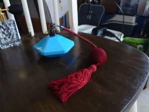 Vintage Empty LouLou Cacharel 120ml 4oz Blue Glass Atomizer Spray Tester Bottle - Picture 1 of 7