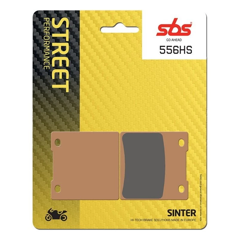 Pastillas de freno sinterizadas delanteras de calle SBS - 556 HS - para SUZUKI GS 750 KATANA 1985 - Foto 1 de 1