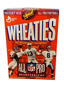 All Pro Quarterbacks Wheaties Collector Box Elway Marino Aikman 1996 - Picture 1 of 8