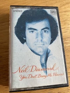 Neil Diamond You Don’t Bring Me Flowers. Music Cassette. - Picture 1 of 8