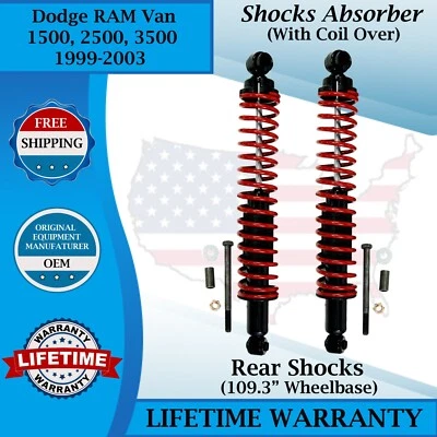 Amortiguadores traseros Gabriel OEM con bobina para camioneta Dodge Ram 1500/ 2500/3500 1999-2003 Foto 1 de 4