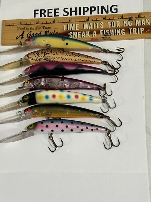 LOTE DE 7 Bomber Deep Long A --- La mayoría son modelos de cola de tornillo algunos colores geniales Foto 1 de 4