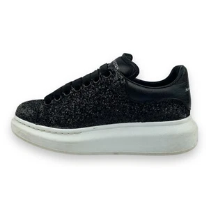 Alexander McQueen Runway Black/White Glitter Women's Trainers Size UK 2 EU 35 - Picture 1 of 17