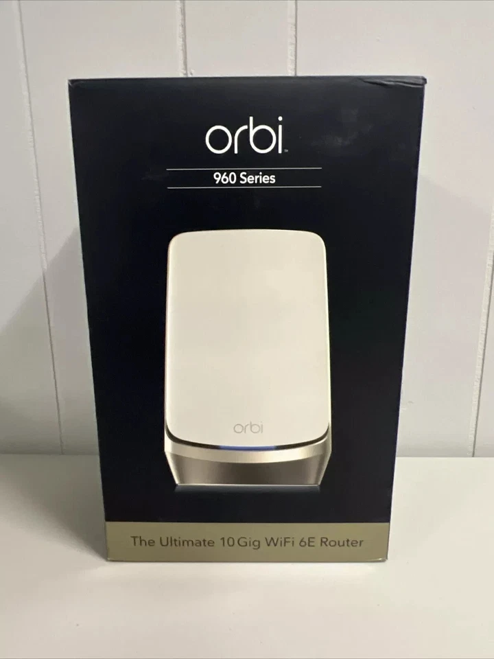 NEW/Seale Netgear Orbi RBRE960-100NAS AXE11000 Router Quad-Band WiFi 6E Network - Image 1 of 1