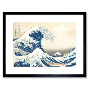 Hokusai – Die große Welle vor Kanagawa Gerahmter Kunstdruck 18x23 cm - Bild 1 von 29