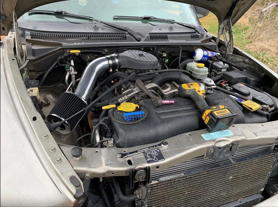 AIR INTAKE SYSTEM KIT FOR 1997-2003 DODGE DAKOTA 3.2L 3.9L 5.2L 5.9L Foto 1 de 1