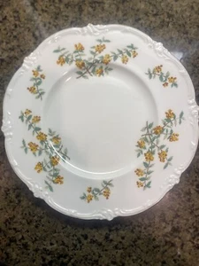 Set Of 4 PCs Royal Couldon Bone China Dinner Plates Yellow Barberry  Rarely Used - Picture 1 of 4