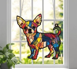Chihuahua Window Hanging Decorative Art Home Decor Gift For Dog Lovers And Mom - Picture 1 of 1