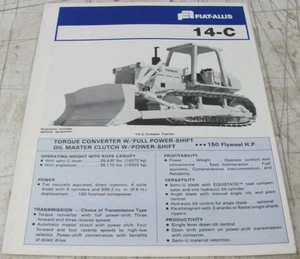 Fiat Allis 14-C Crawler Dozer Sales Brochure CM-1481 - Picture 1 of 5