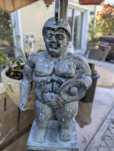 Bronze Krieger signierter Stempel Botero Heimdekoration 16 Zoll - Bild 1 von 14