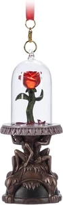 Disney Rosa Incantata Illuminata Sketchbook Ornamen - La Bella e la Bestia - Nuovo - Foto 1 di 1
