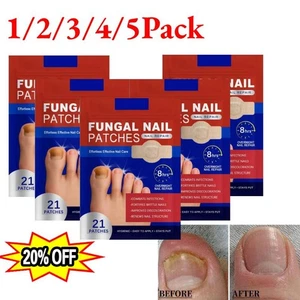 1/2/3/4/5PACK Nail Fungus Repair Plasters, Fungus Treat ment, Nail Repair - Picture 1 of 17