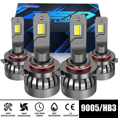 Faros delanteros LED haz alto/bajo para Chevrolet Astro Van 1995-2005 6000K Foto 1 de 4