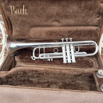 Bach Stradivarius Model 37 ML Bb Trumpet Fully Restored Silver Plated ML218022 - Image 1 of 4