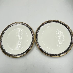 Juego de 2 - Platos de cena Mikasa Royal Glimmer Cagii Bone China 10 3/4* - Japón - Imagen 1 de 4