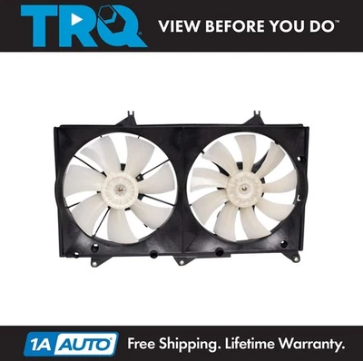 Conjunto de ventilador de refrigeración de doble radiador TRQ para Toyota Camry Solara Lexus ES330 3,3 L Foto 1 de 4