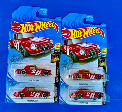 2017 Hot Wheels   Nightburnerz Fairlady 2000 LOT 4 - Image 1 of 2