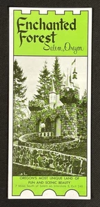 c.1960-70s Enchanted Forest Salem Oregon Guide Map Travel Brochure - Bild 1 von 7